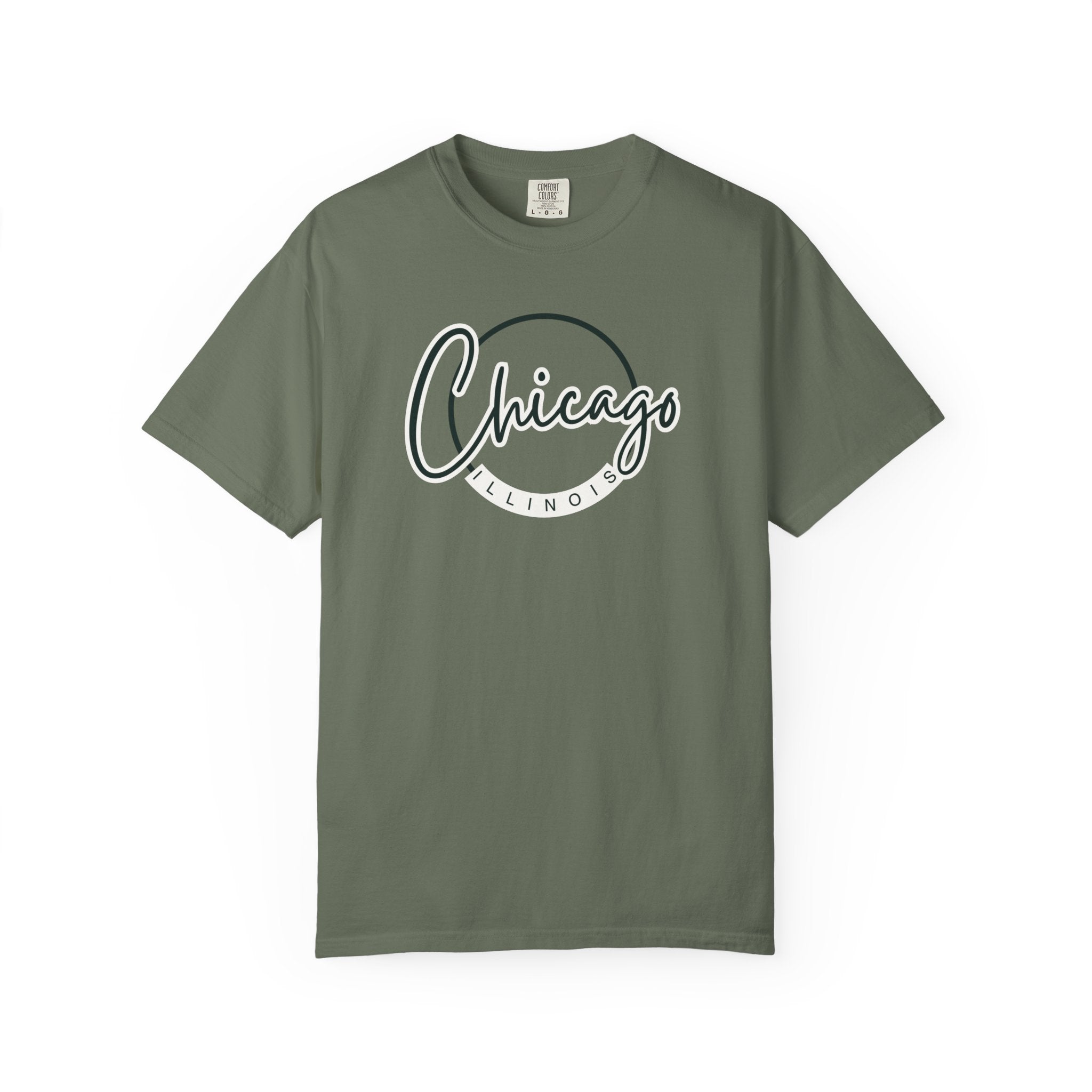 Chicago Minimalist Cursive Script Travel Tee