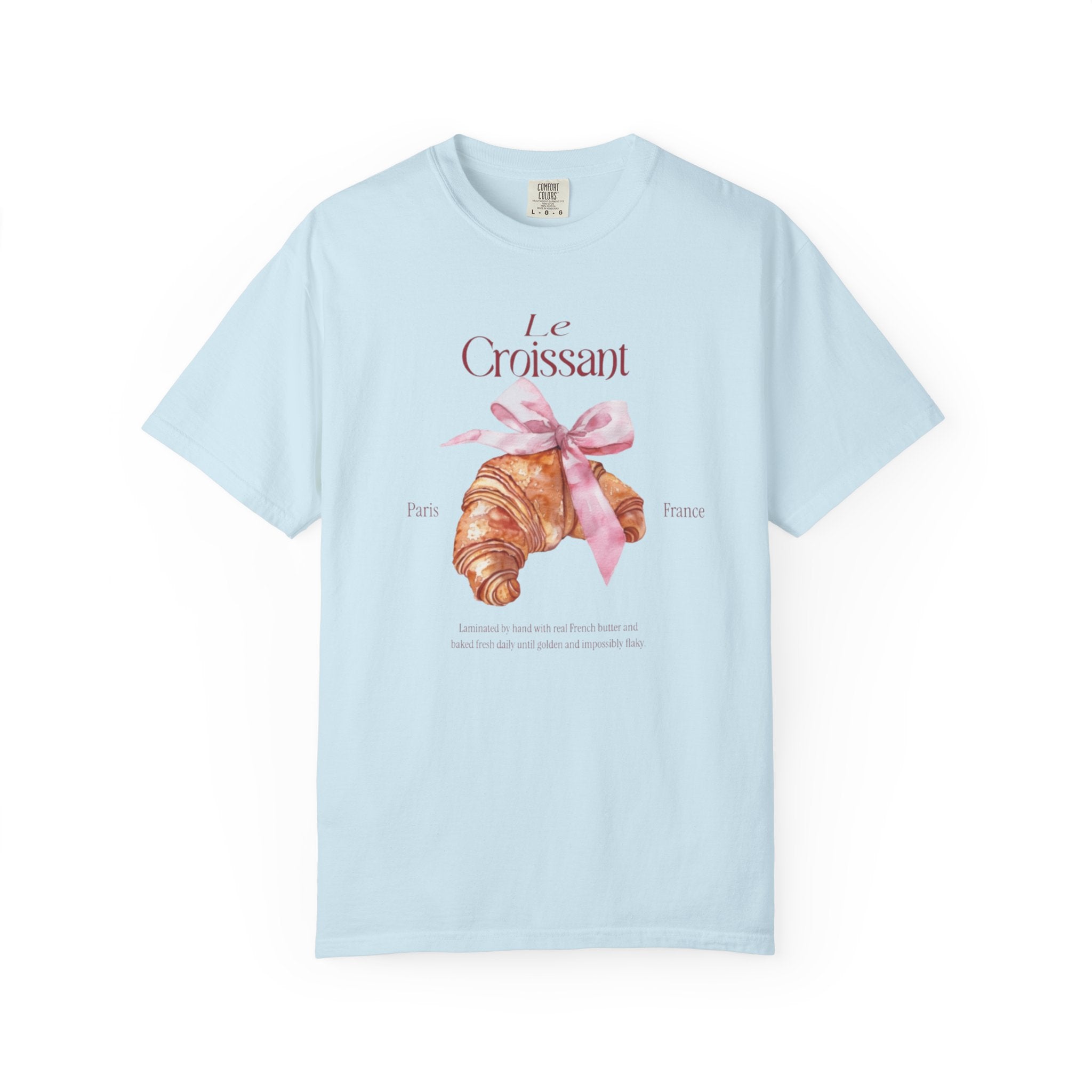 Paris France Croissant Bakery Coquette Tee