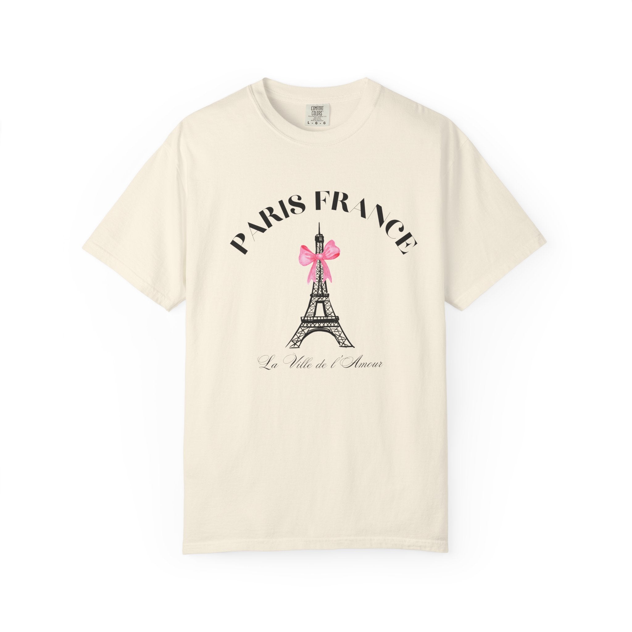 Paris France Eiffel Tower Coquette Romance Tee