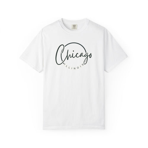 Chicago Minimalist Cursive Script Travel Tee