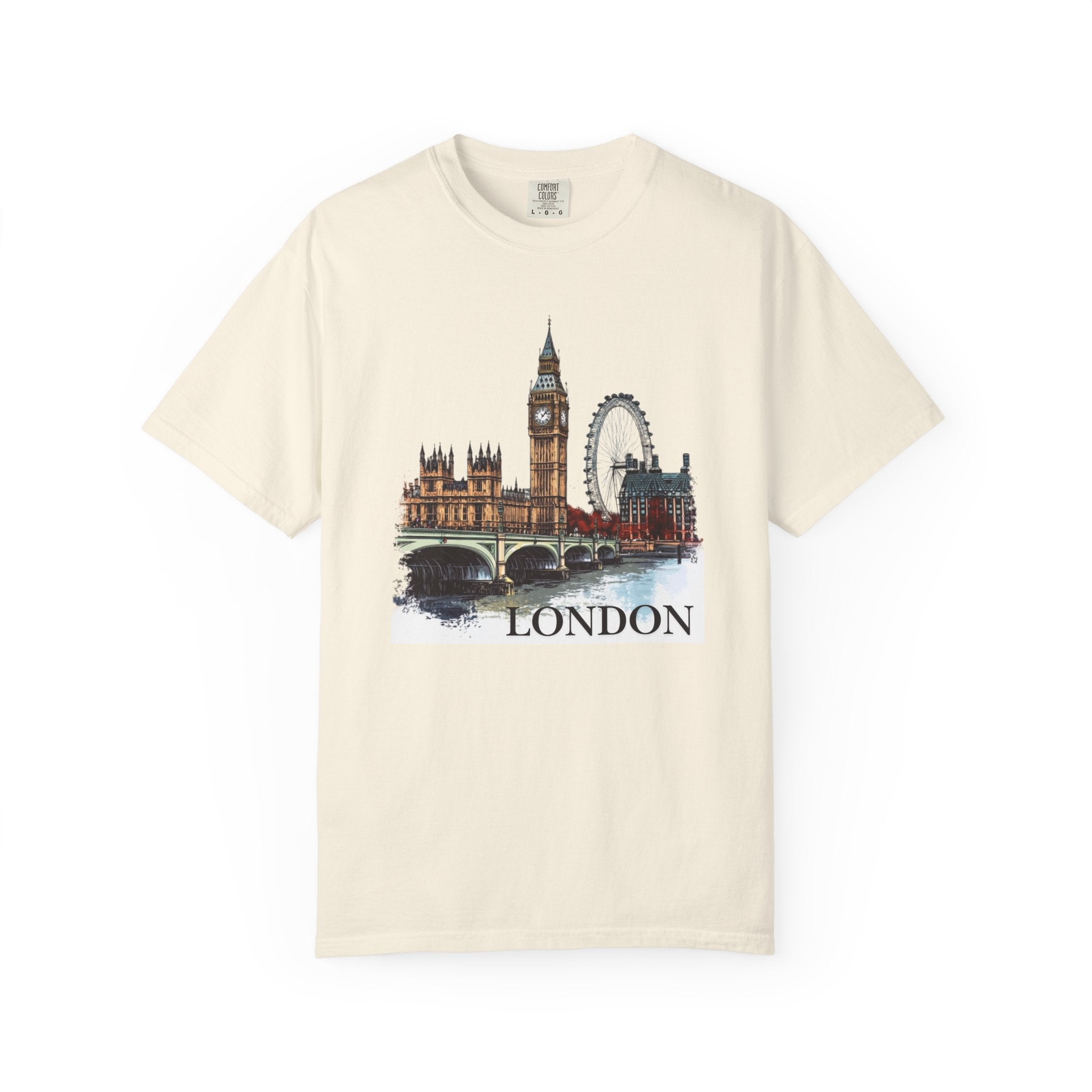 London England Big Ben London Eye Landmark Tee