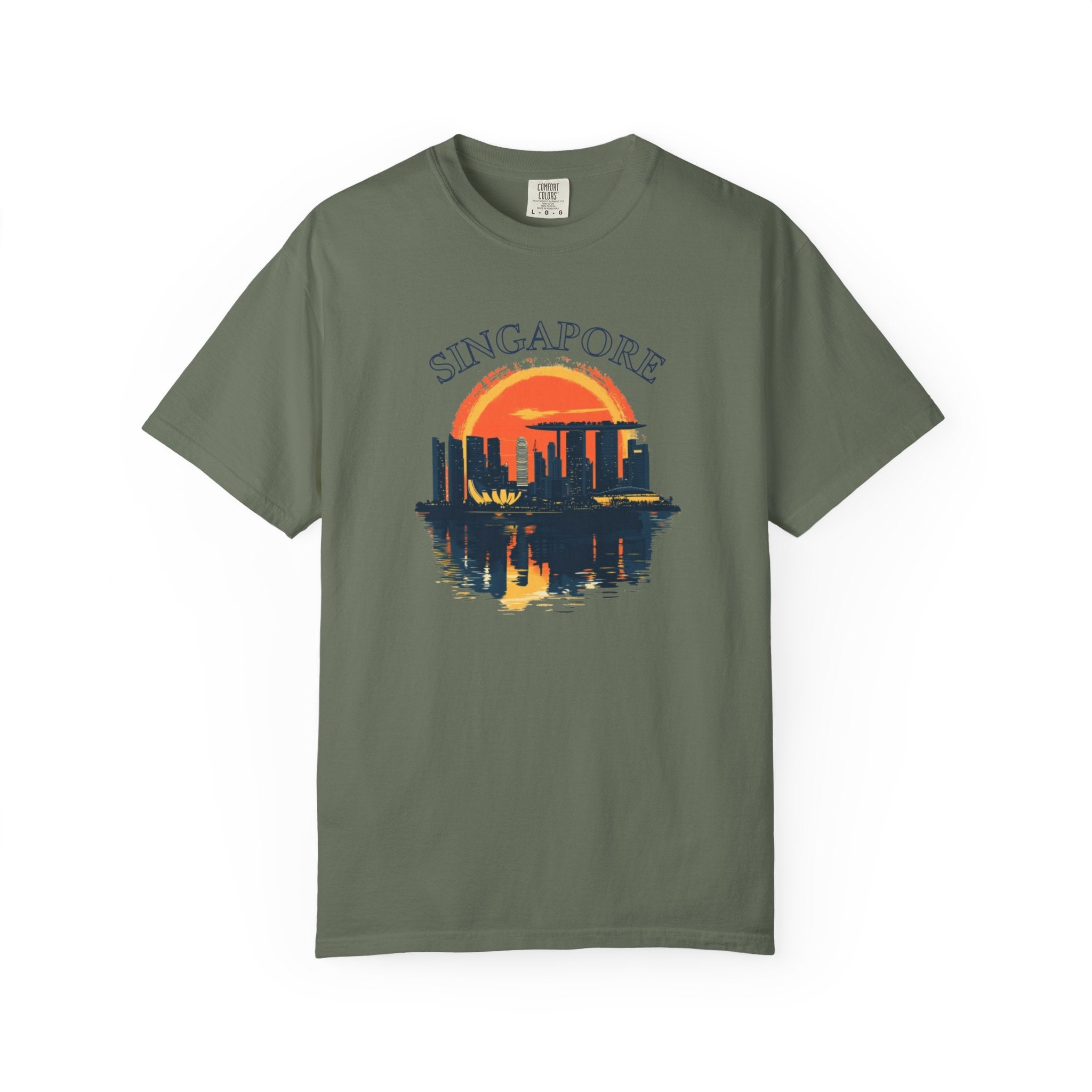 Singapore Marina Bay Skyline Futuristic Tee
