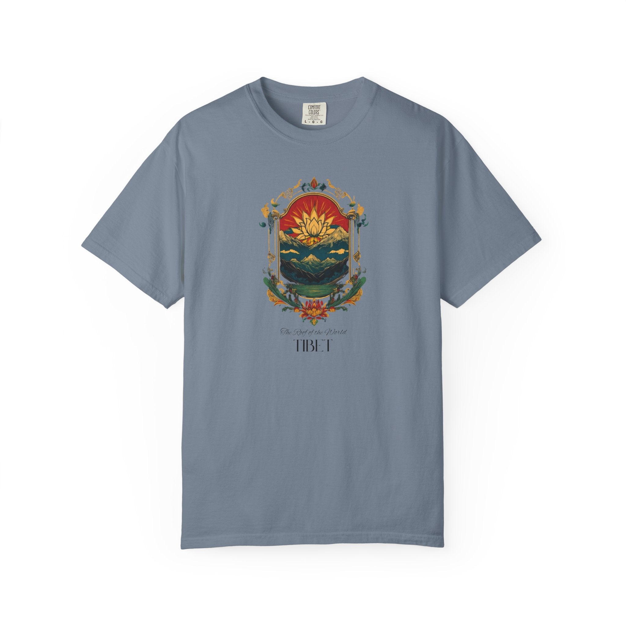 Tibet Roof of World Himalayan Lotus Tee