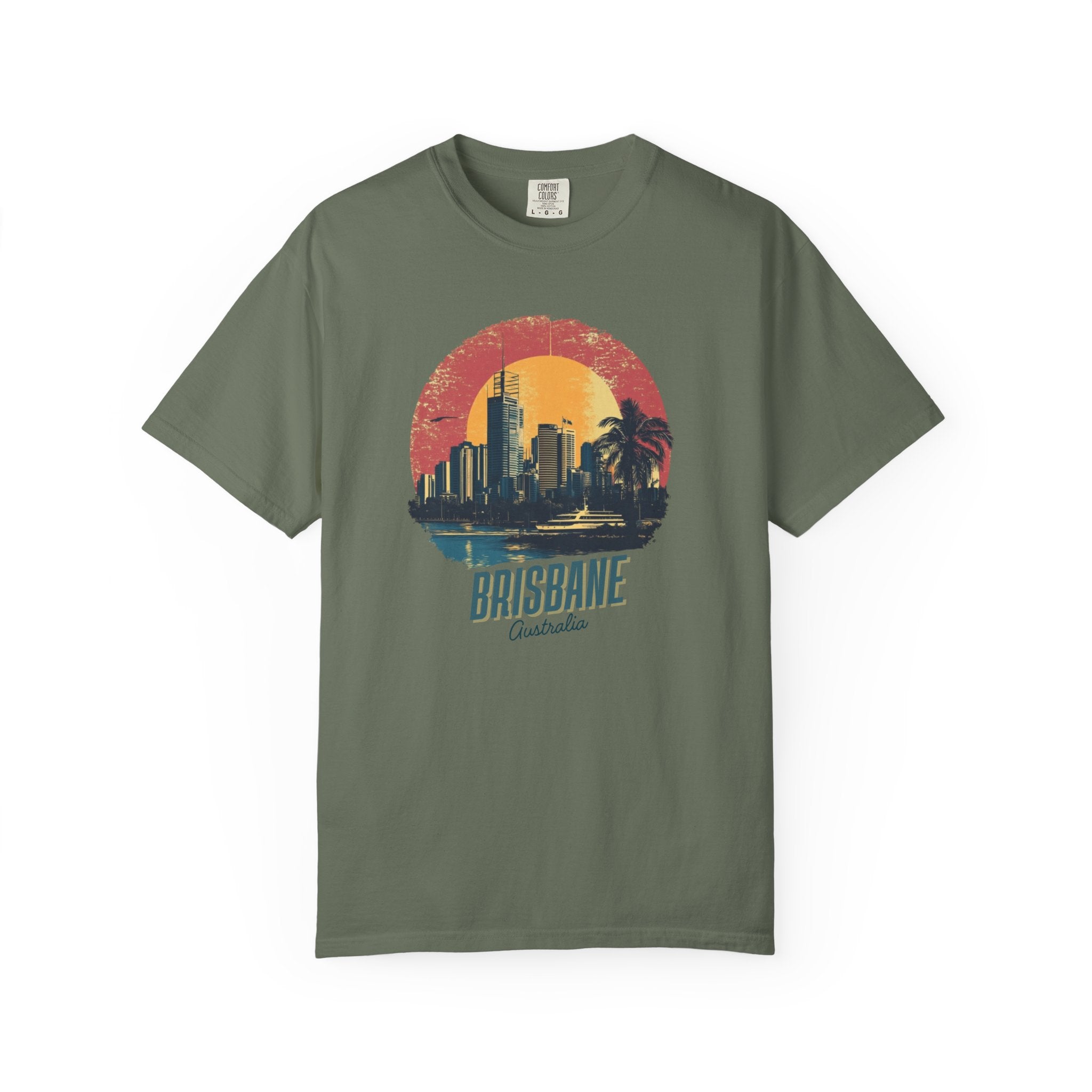 Brisbane Australia Cityscape Retro Travel Tee