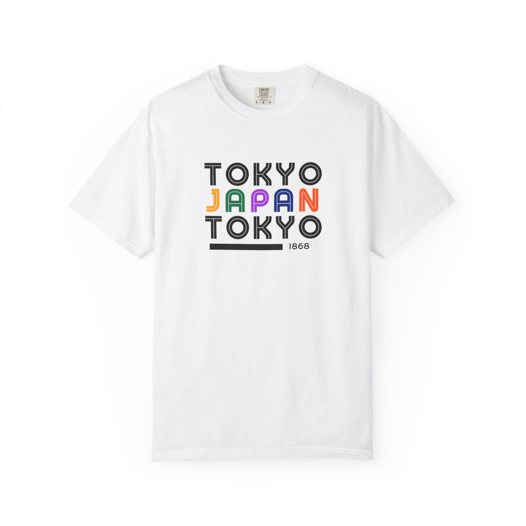 Tokyo Japan Bright Neon Colors Travel Tee