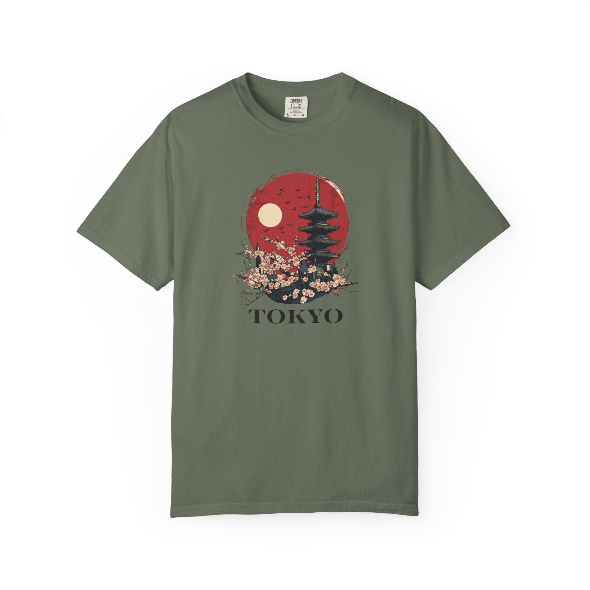 Tokyo Japan Cherry Blossom Temple Spring Tee