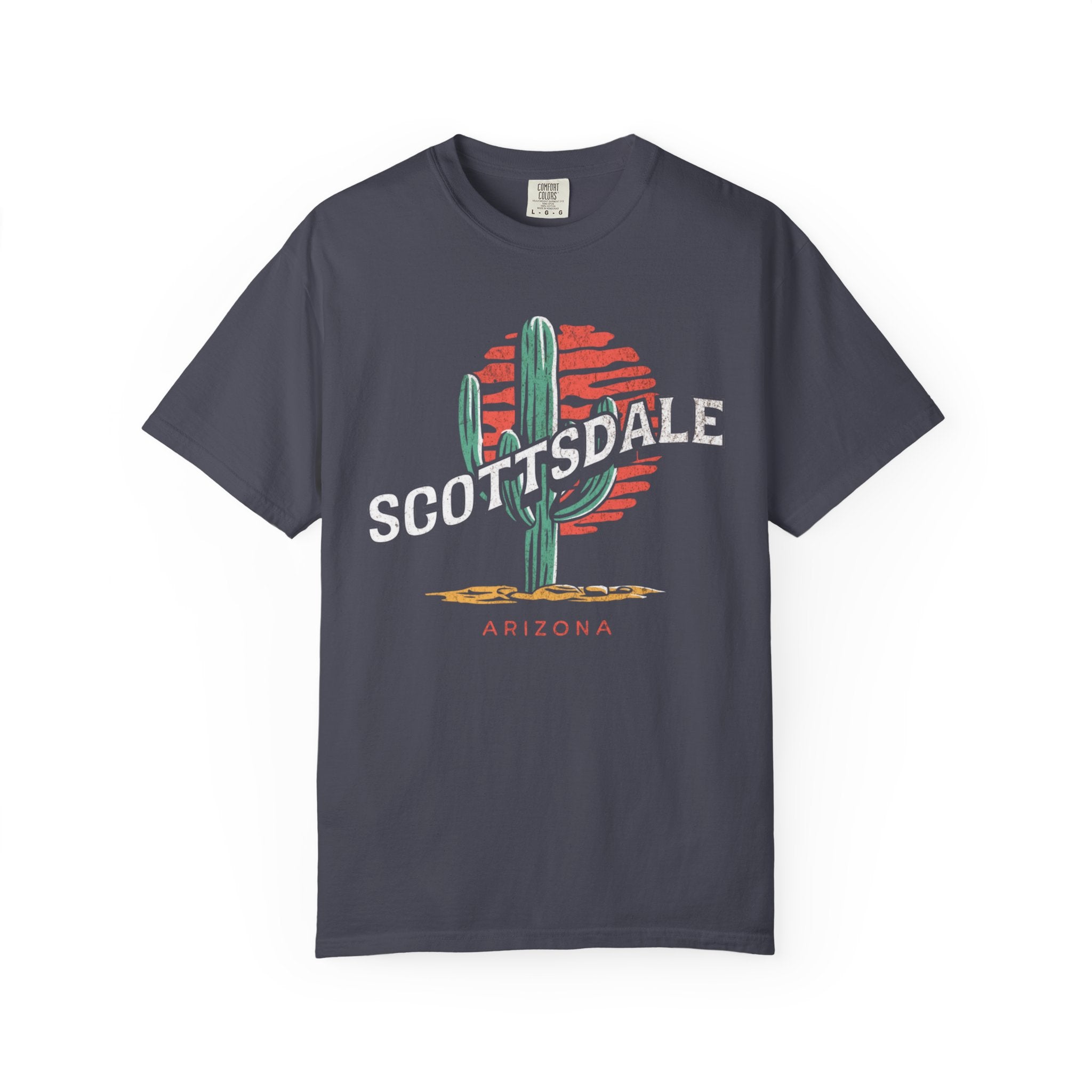 Scottsdale Arizona Desert Cactus Sunset Sun Tee