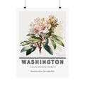 Washington State Flower Poster - Rhododendron Print