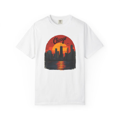 Chicago Lakefront Skyline Reflection Tee