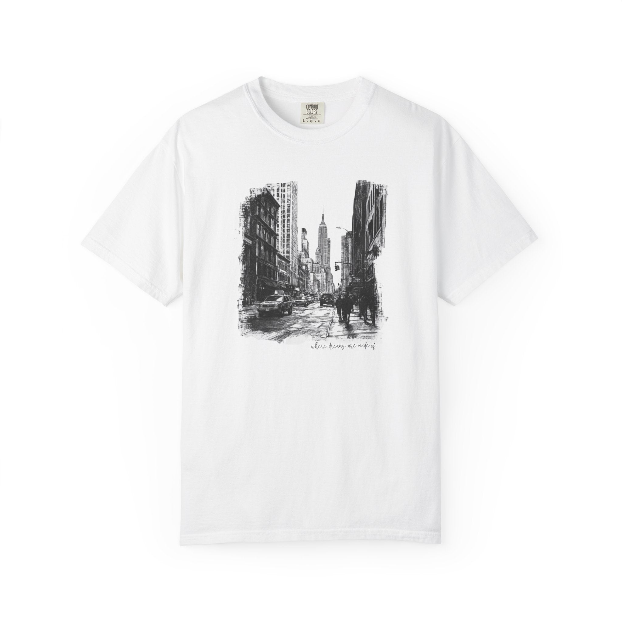 New York City Street Sketch Graphic Tee