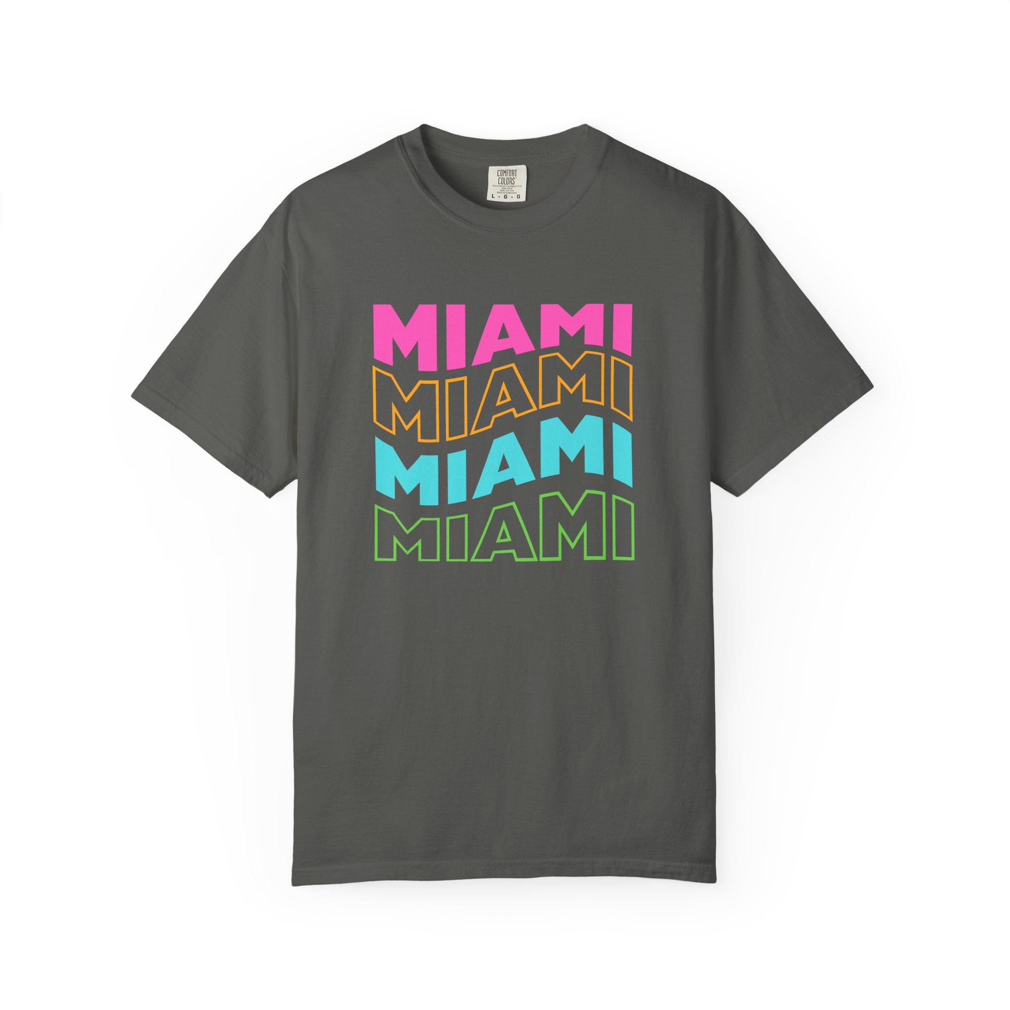 Miami Wavy Retro Pop Art Travel Tee