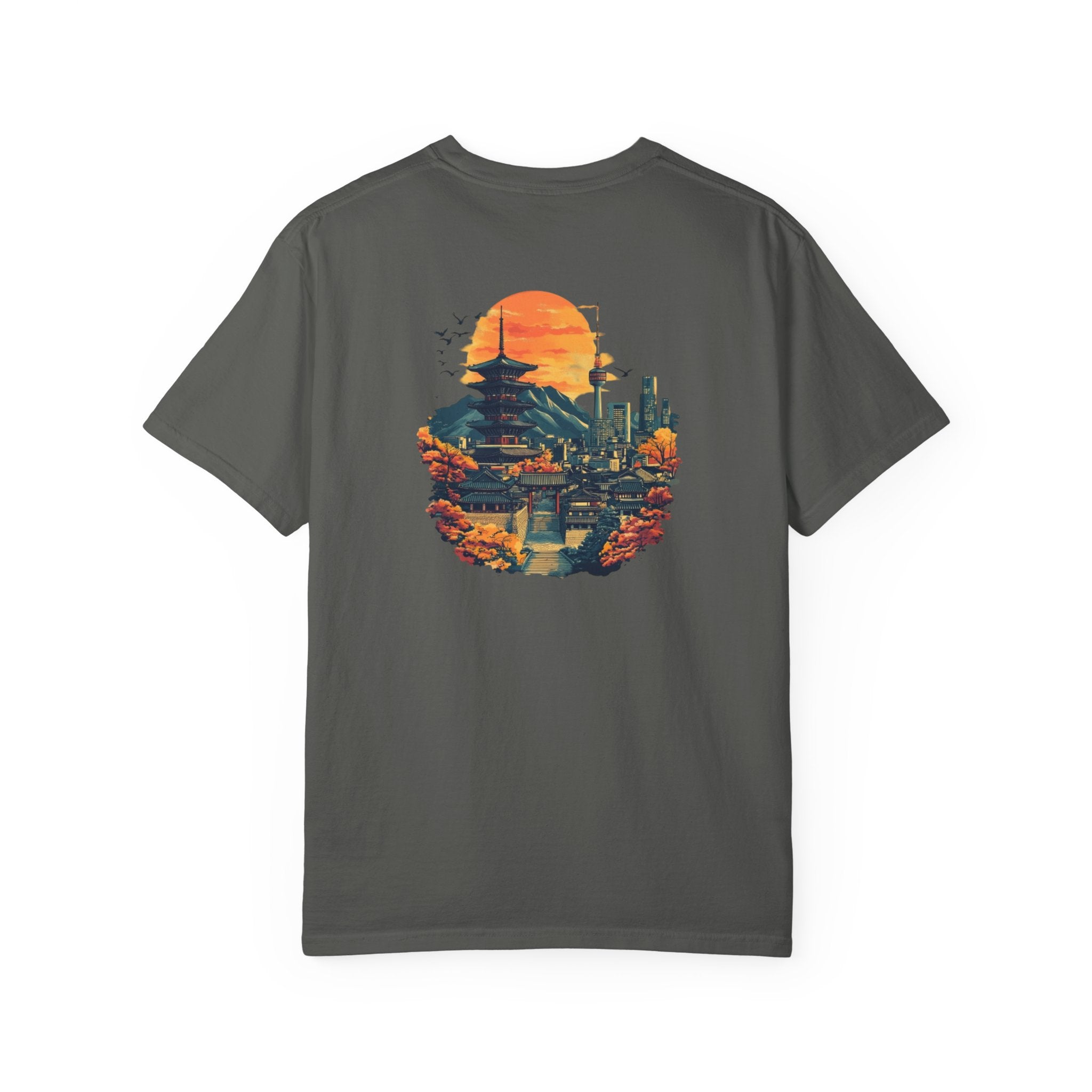 Seoul South Korea Cityscape Temple Travel Tee