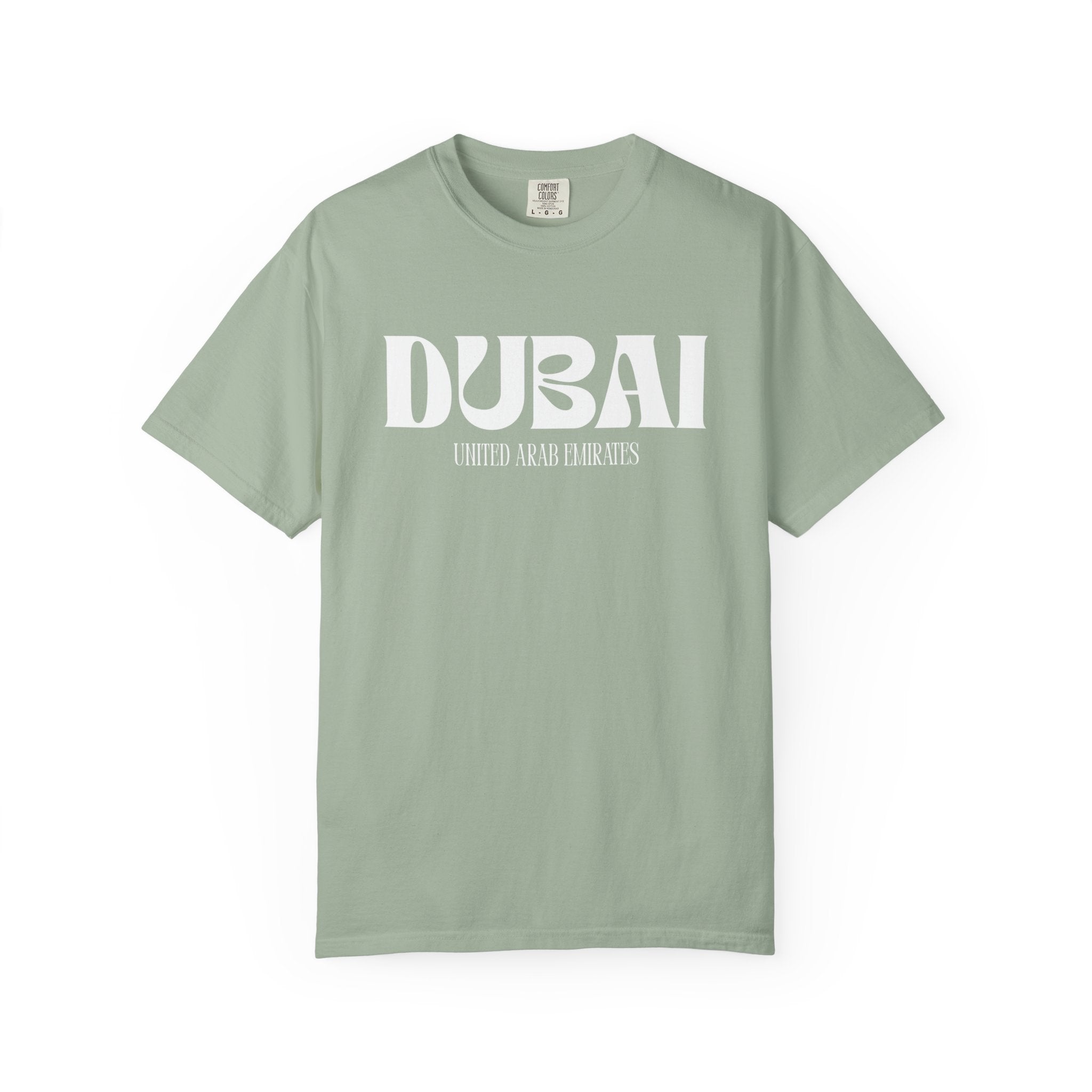 Dubai Bold Bubble Letters Typography Tee