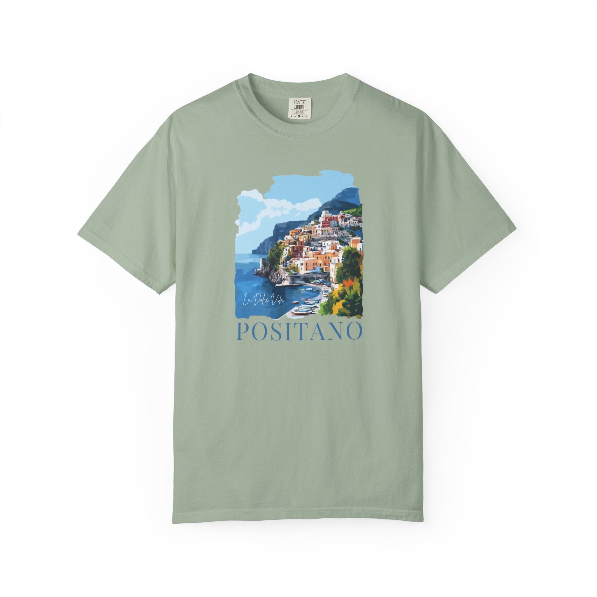 Positano Italy Amalfi Coast Cliffside Tee