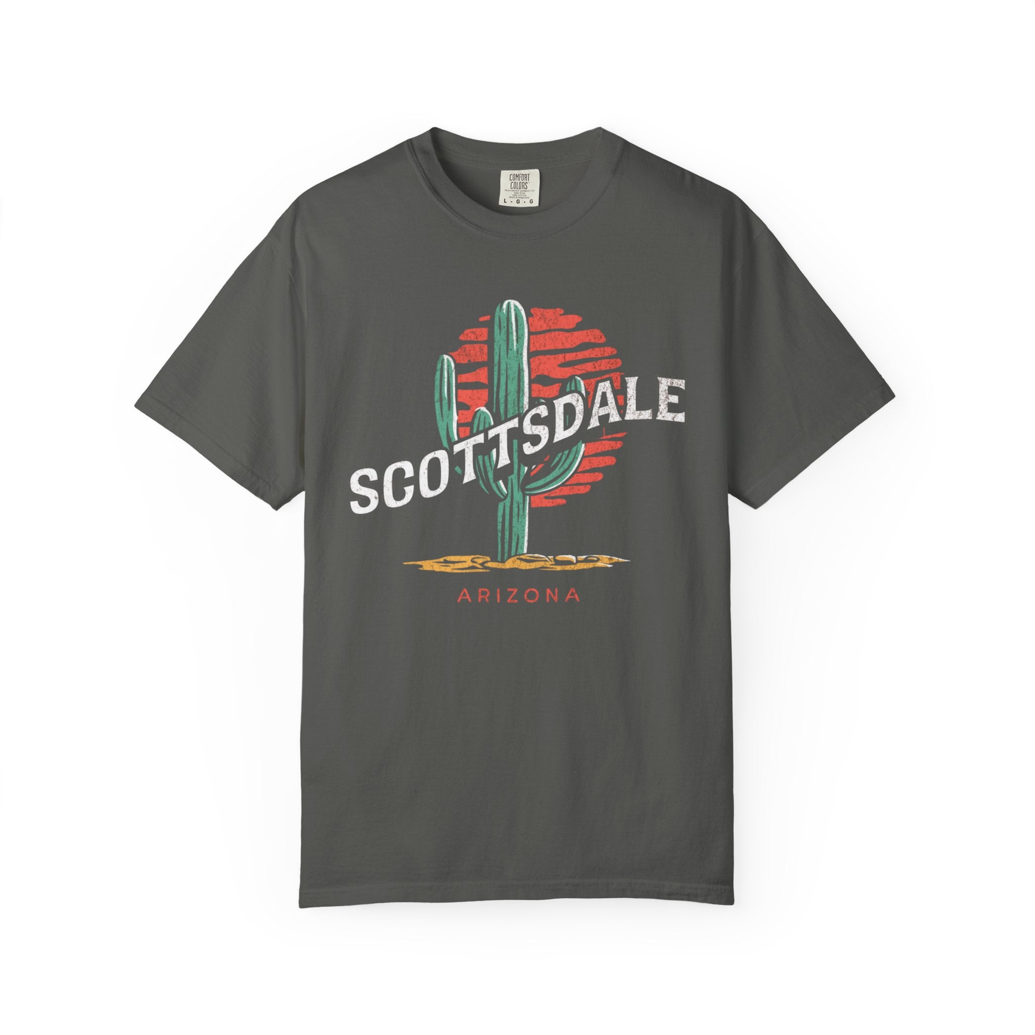Scottsdale Arizona Desert Cactus Sunset Sun Tee