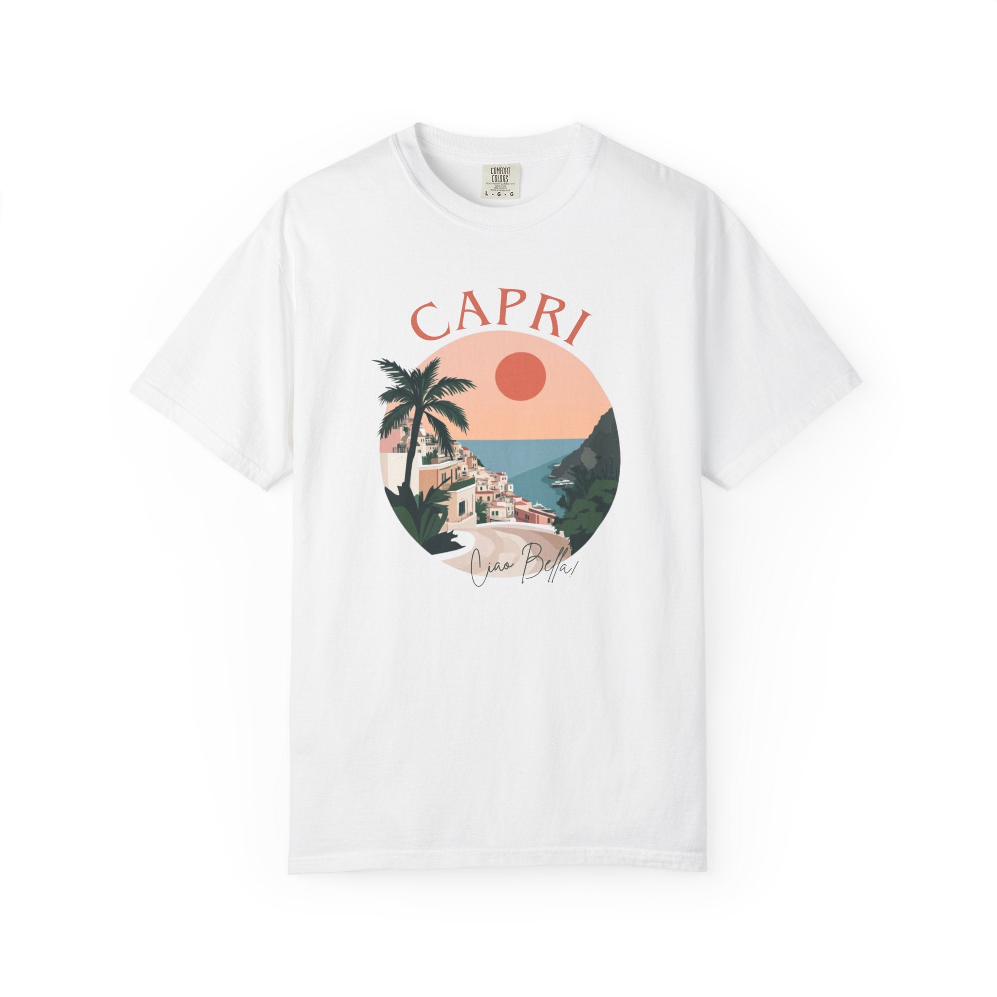 Capri Island Italy Coastal Bay Naples Tee