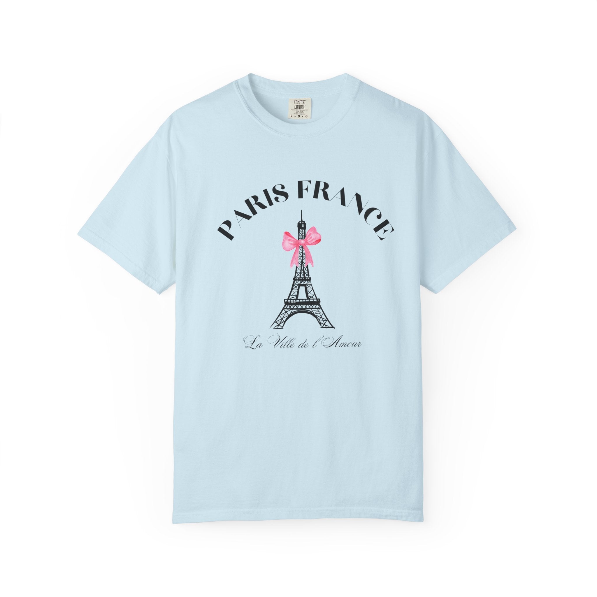 Paris France Eiffel Tower Coquette Romance Tee
