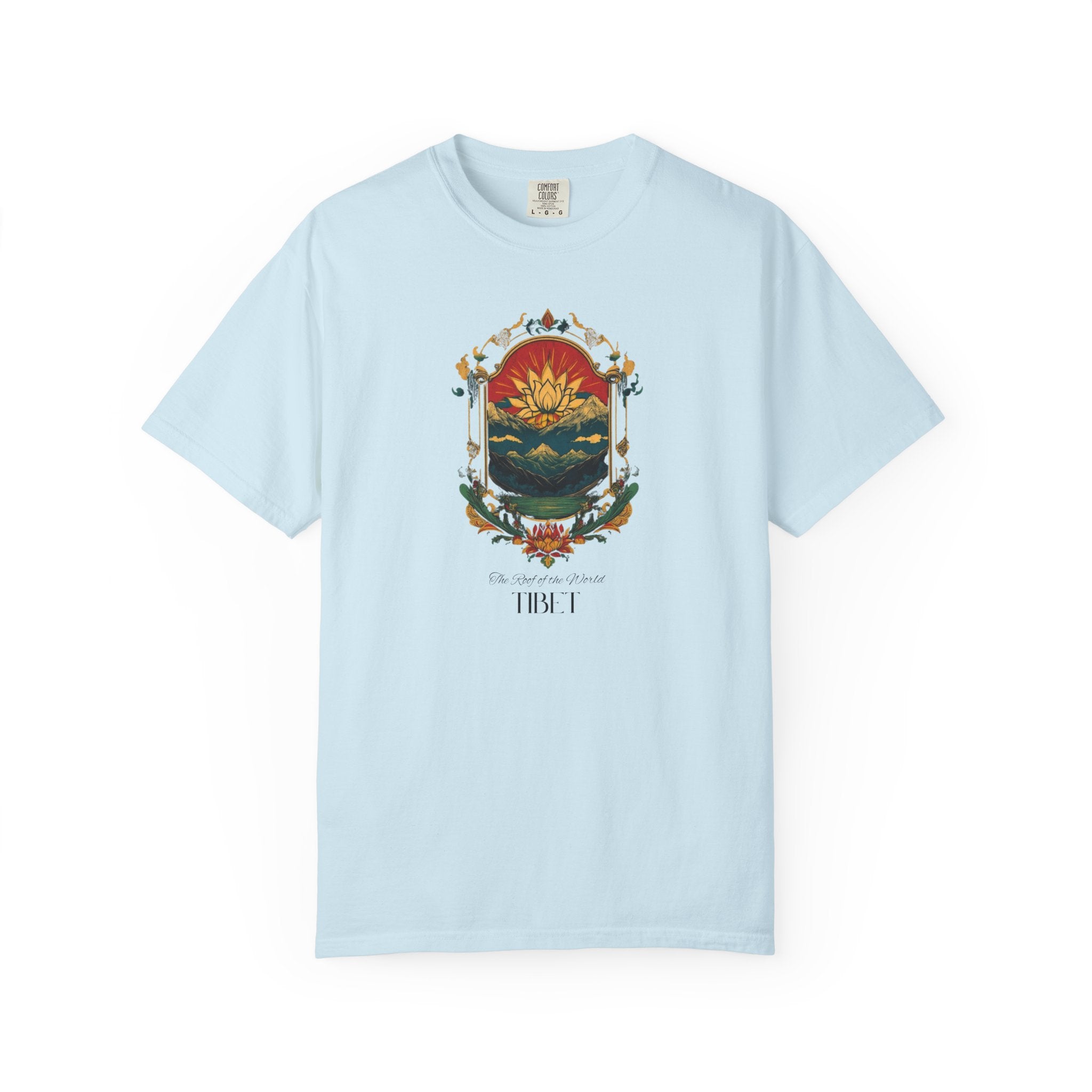 Tibet Roof of World Himalayan Lotus Tee