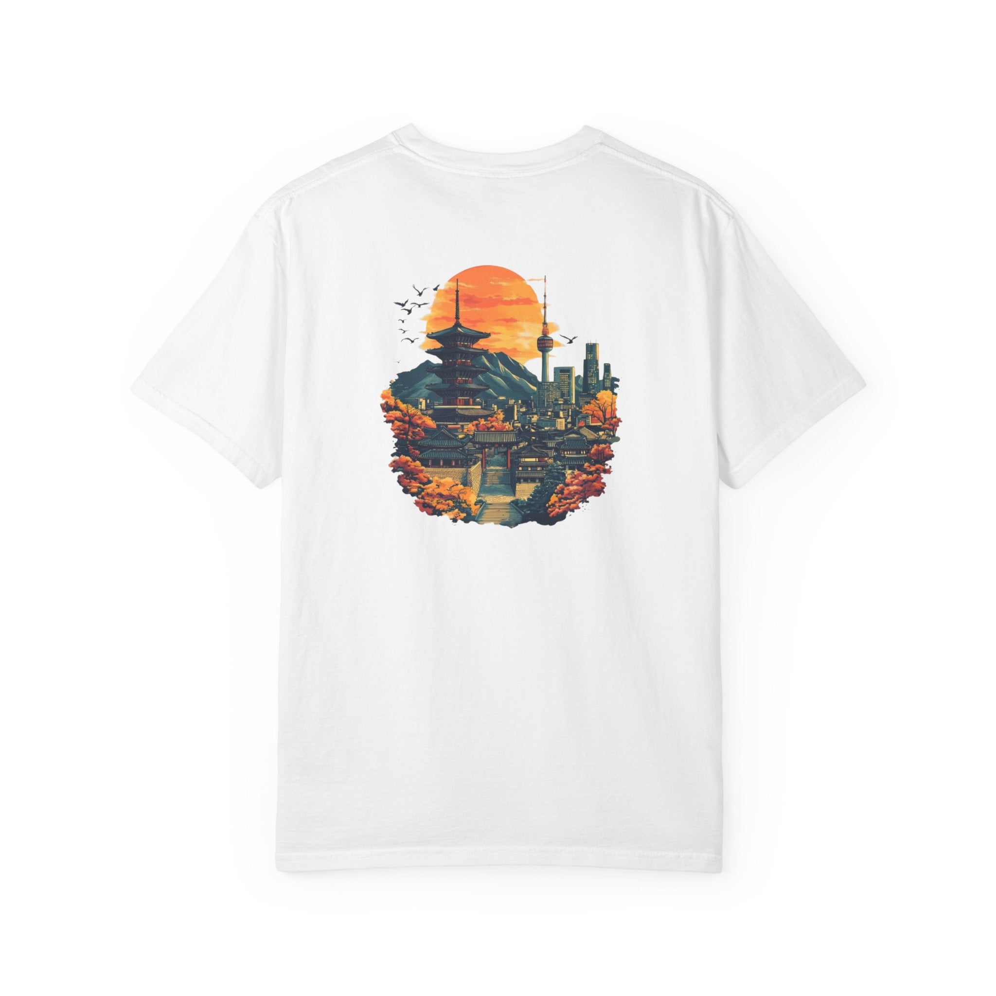 Seoul South Korea Cityscape Temple Travel Tee