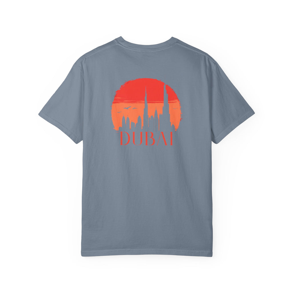 Dubai Palm Island Skyline Front Back Tee