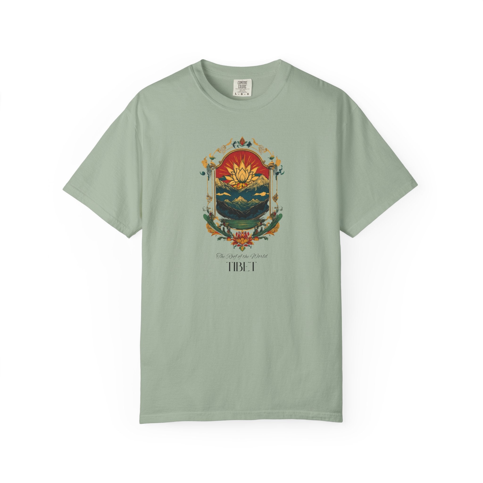 Tibet Roof of World Himalayan Lotus Tee