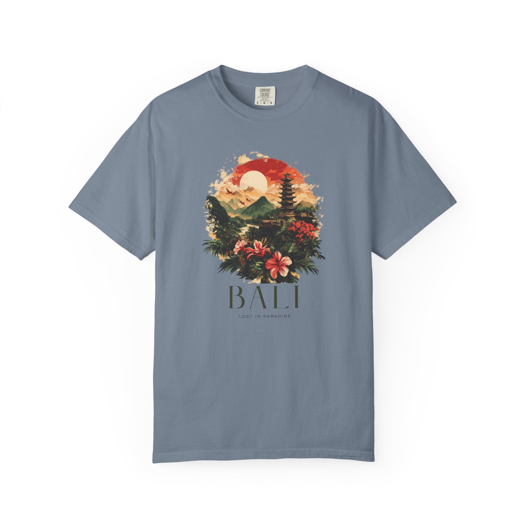 Bali Indonesia Volcano Temple Rainforest Tee
