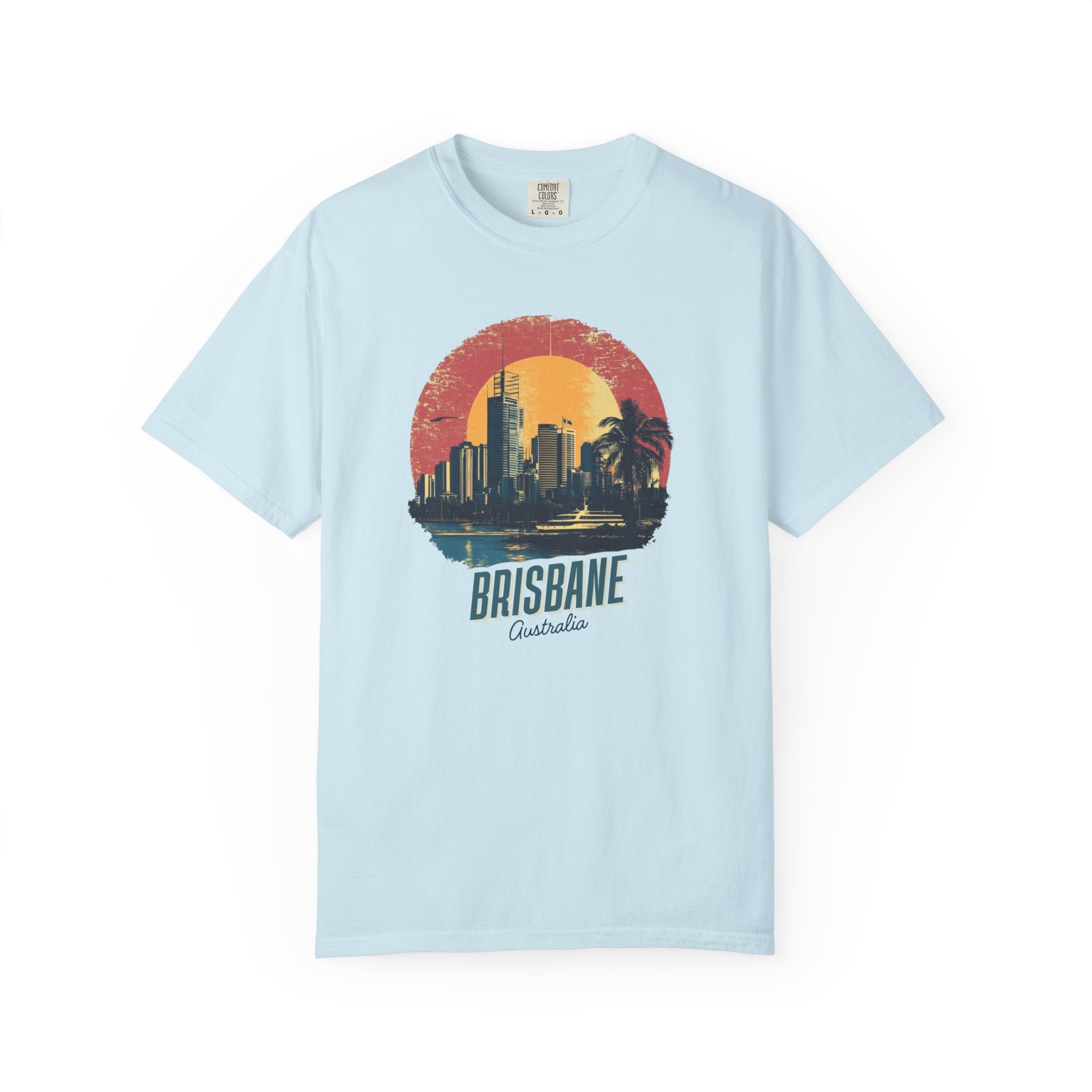 Brisbane Australia Cityscape Retro Travel Tee
