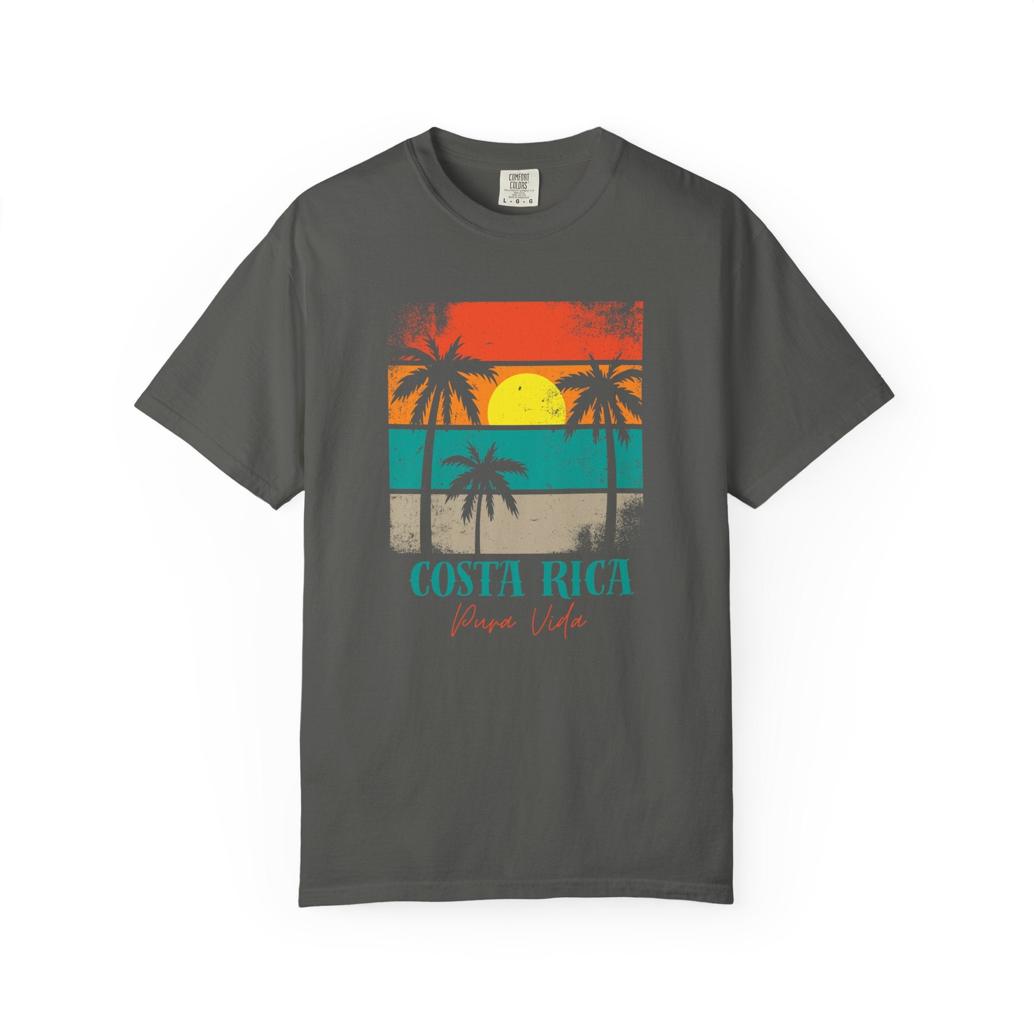 Costa Rica Pura Vida Palm Trees Travel Tee