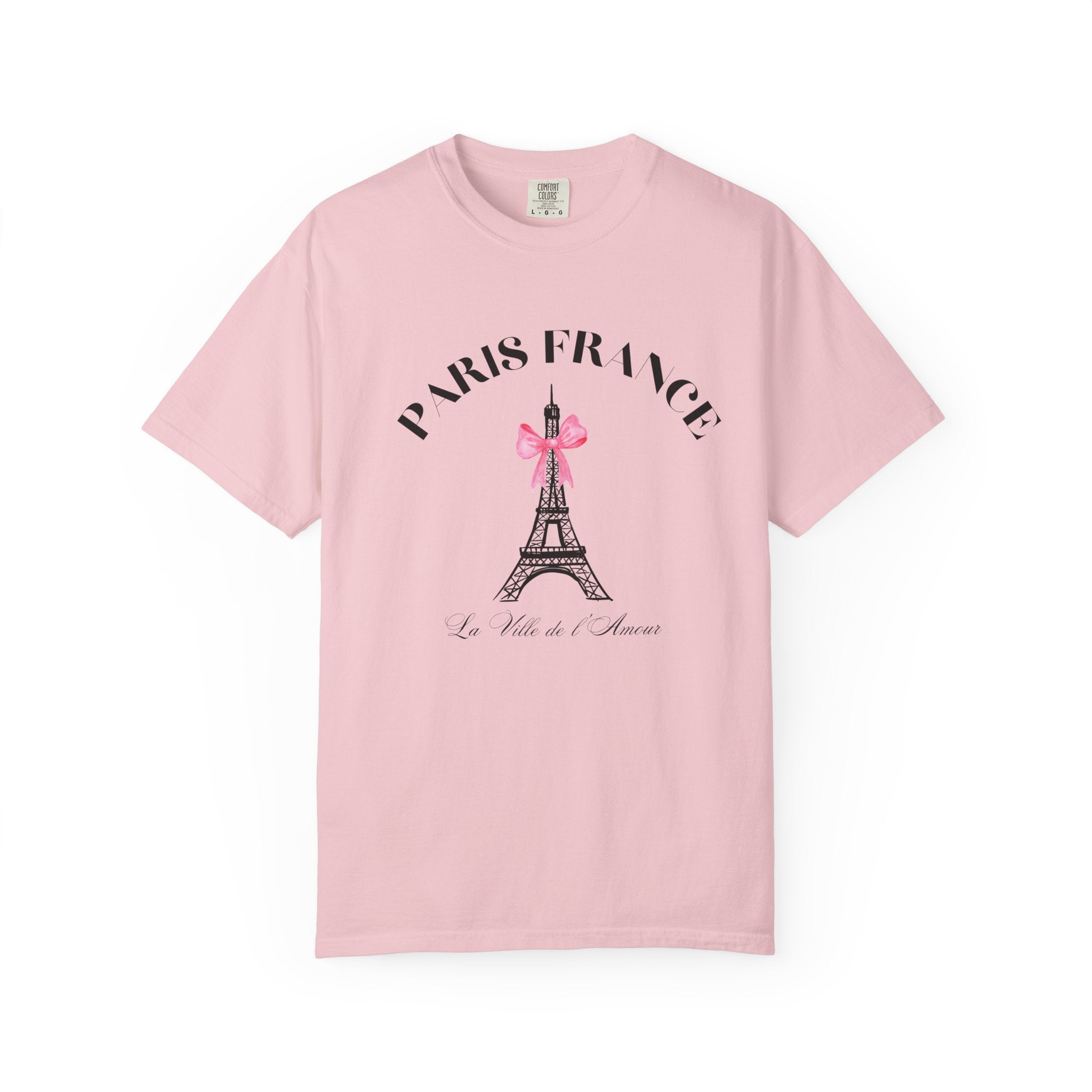 Paris France Eiffel Tower Coquette Romance Tee