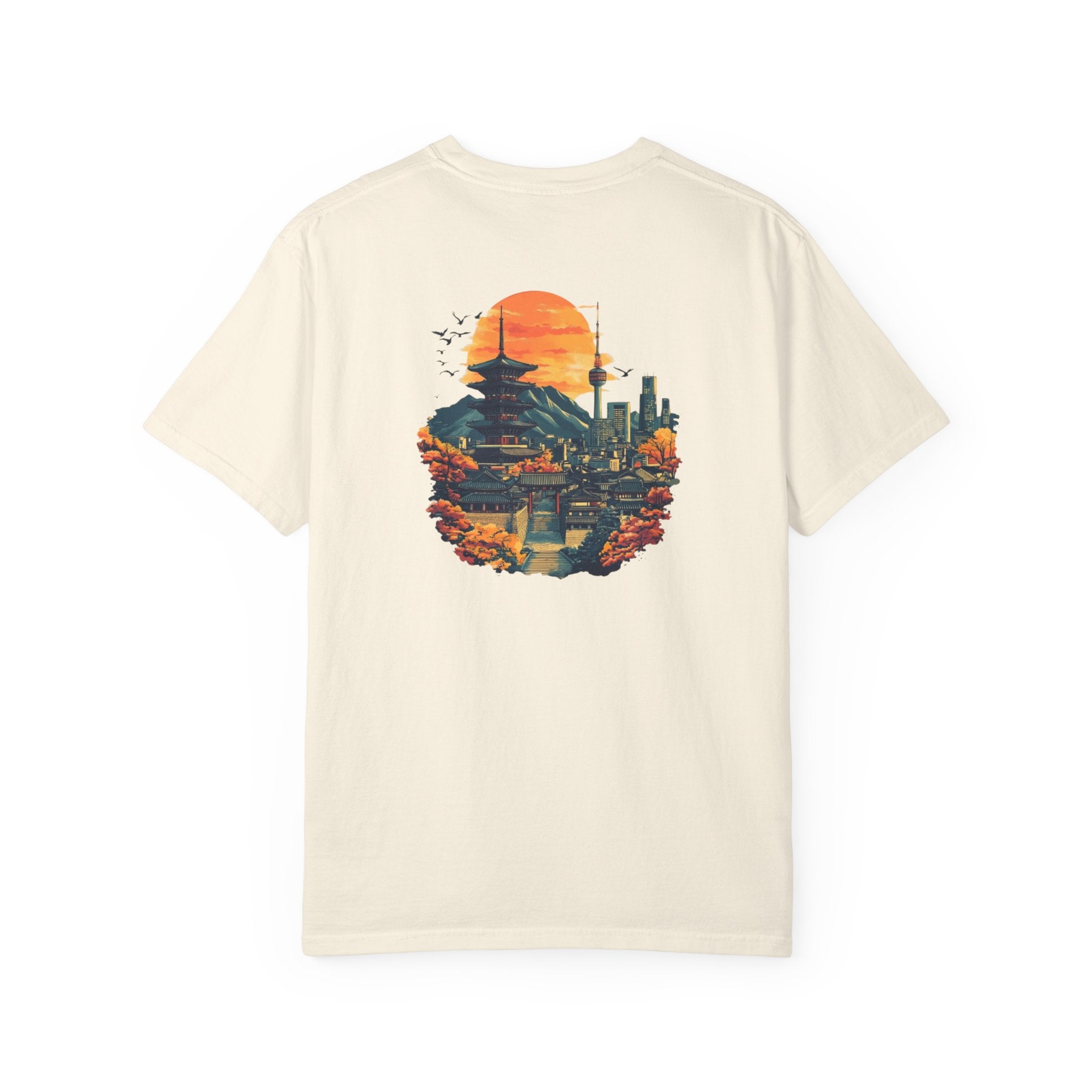 Seoul South Korea Cityscape Temple Travel Tee