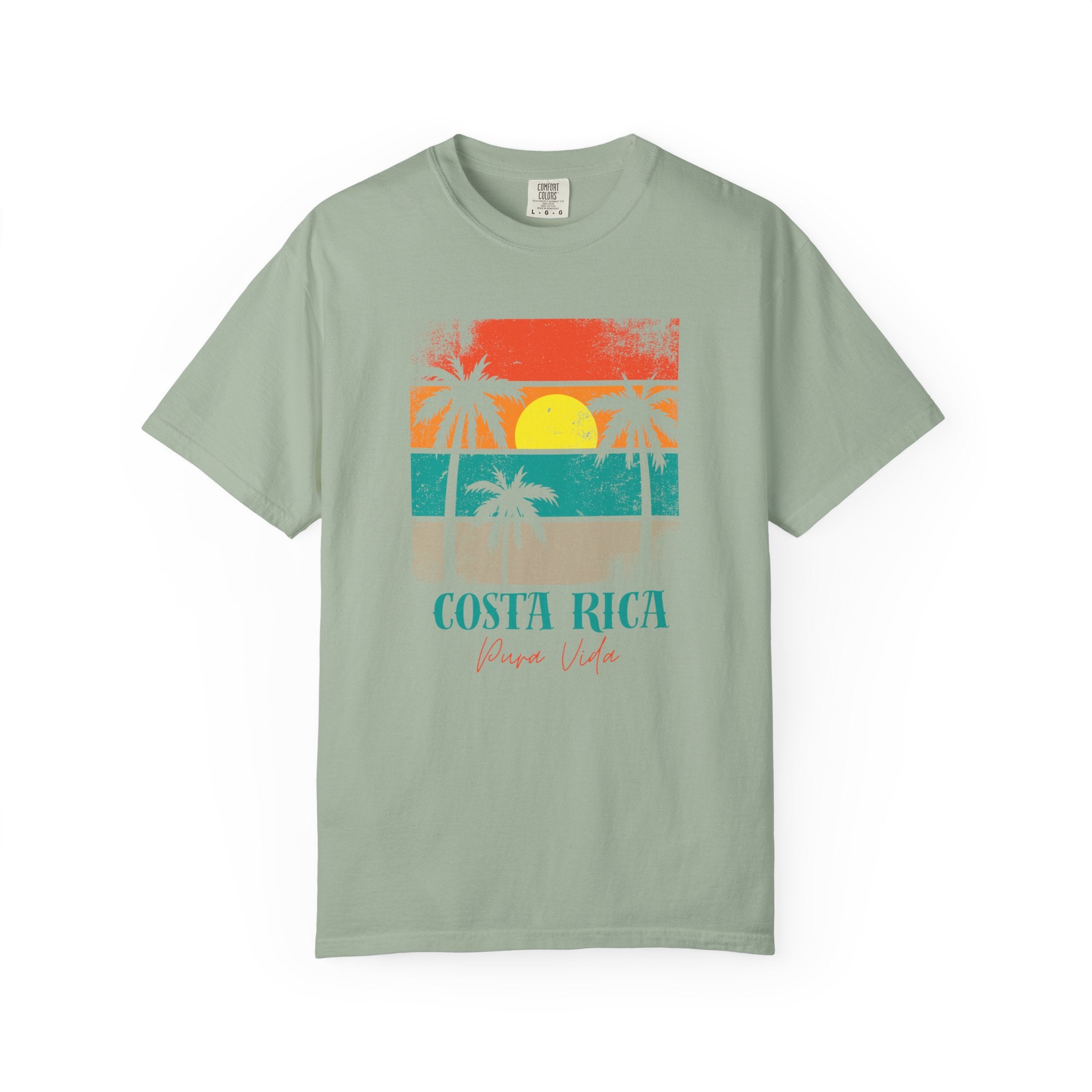 Costa Rica Pura Vida Palm Trees Travel Tee