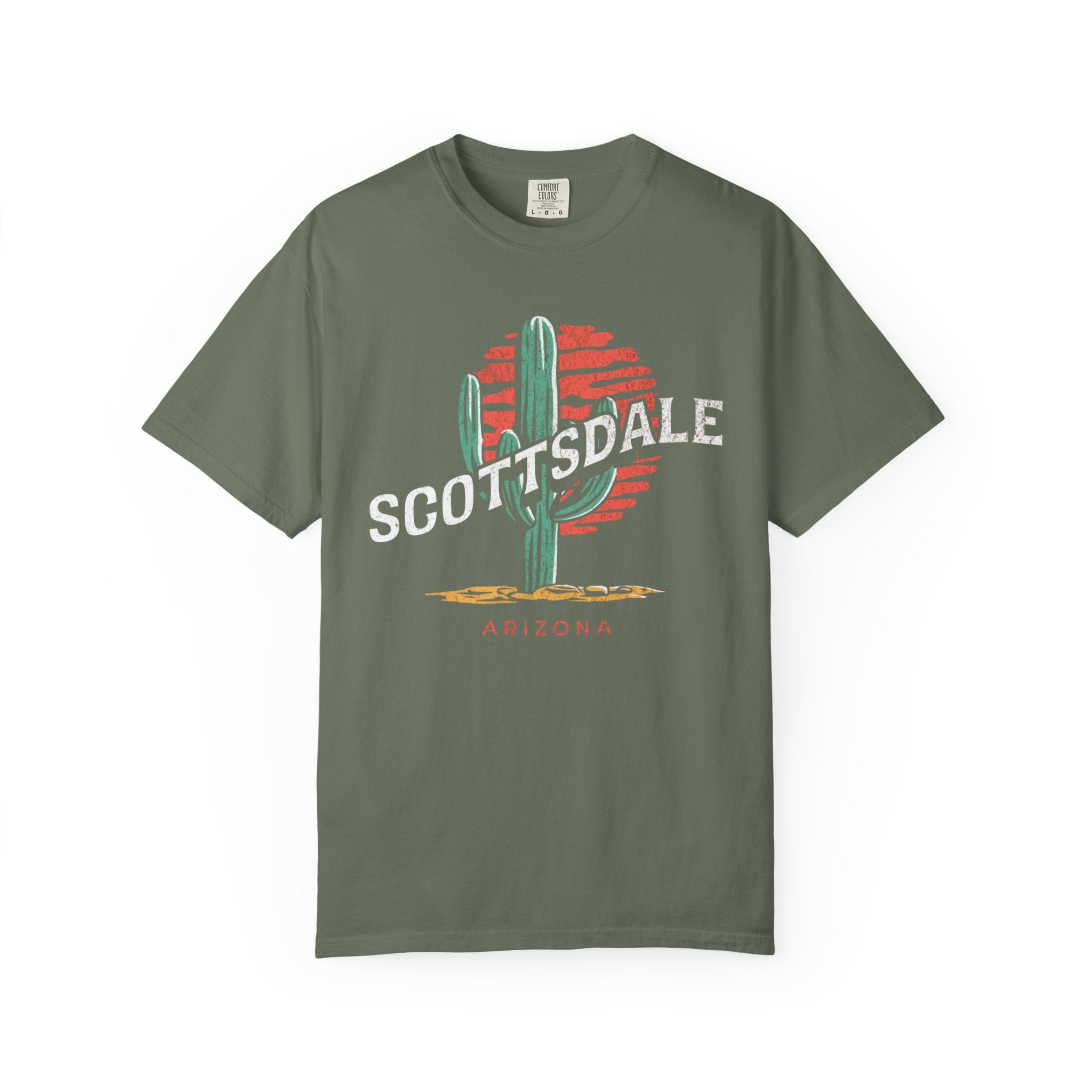 Scottsdale Arizona Desert Cactus Sunset Sun Tee