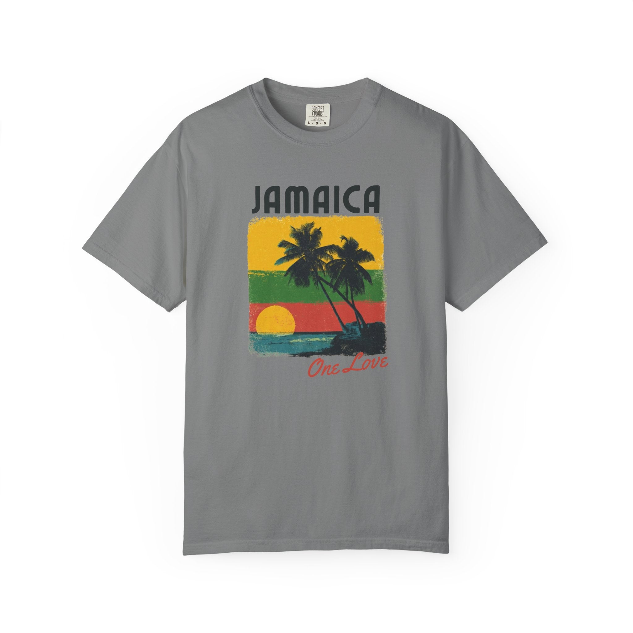 Jamaica One Love Sunset Beach Island Tee