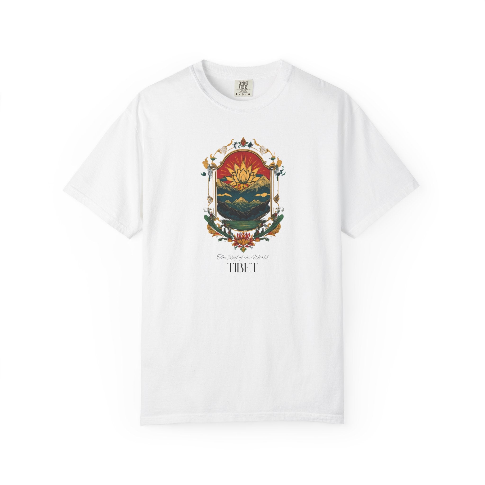 Tibet Roof of World Himalayan Lotus Tee