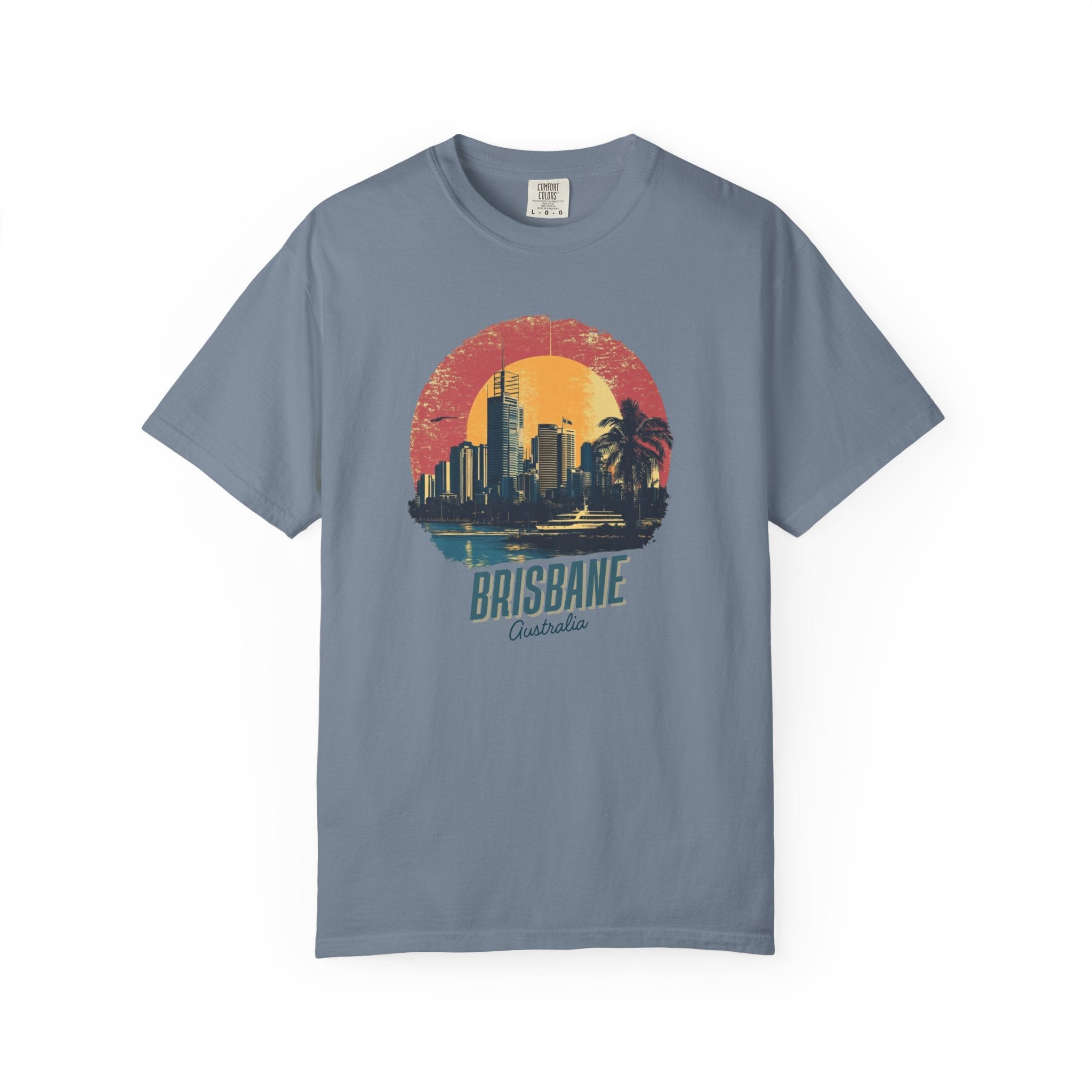 Brisbane Australia Cityscape Retro Travel Tee