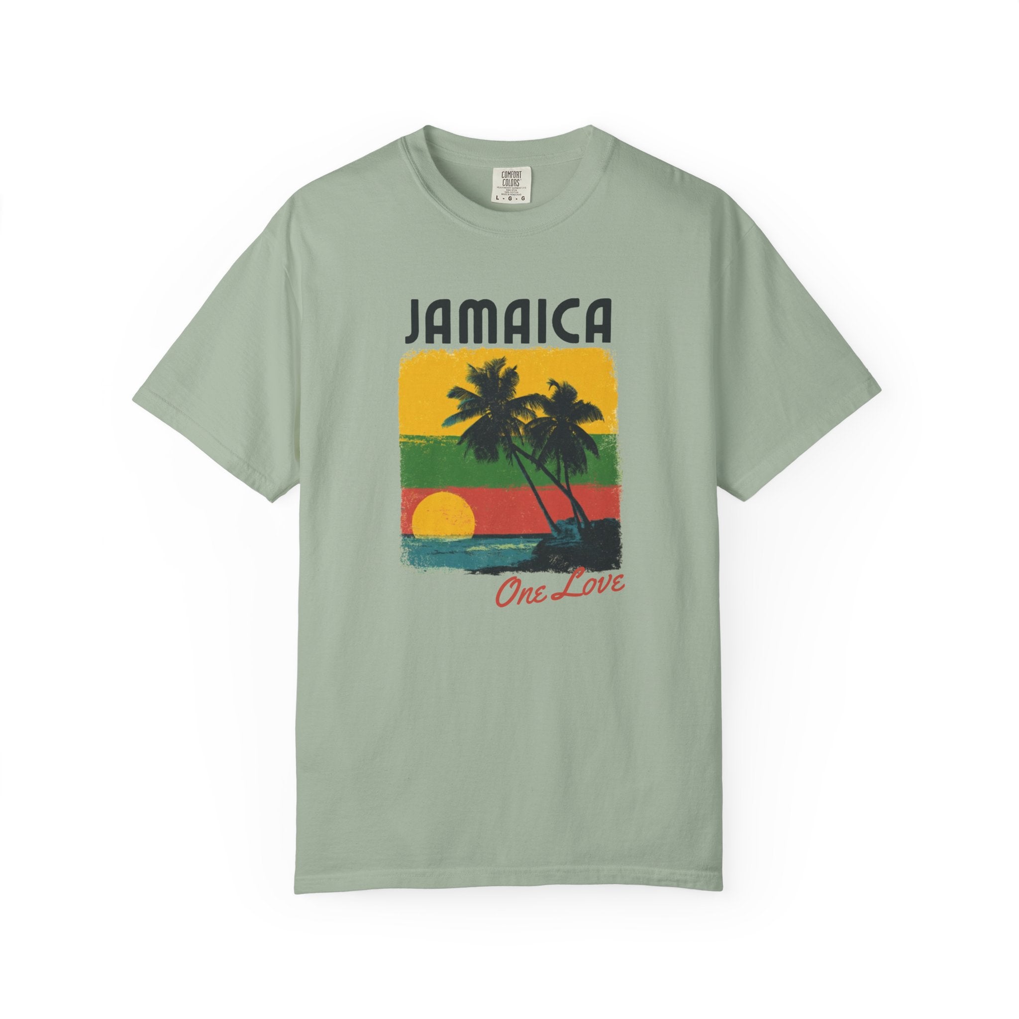 Jamaica One Love Sunset Beach Island Tee