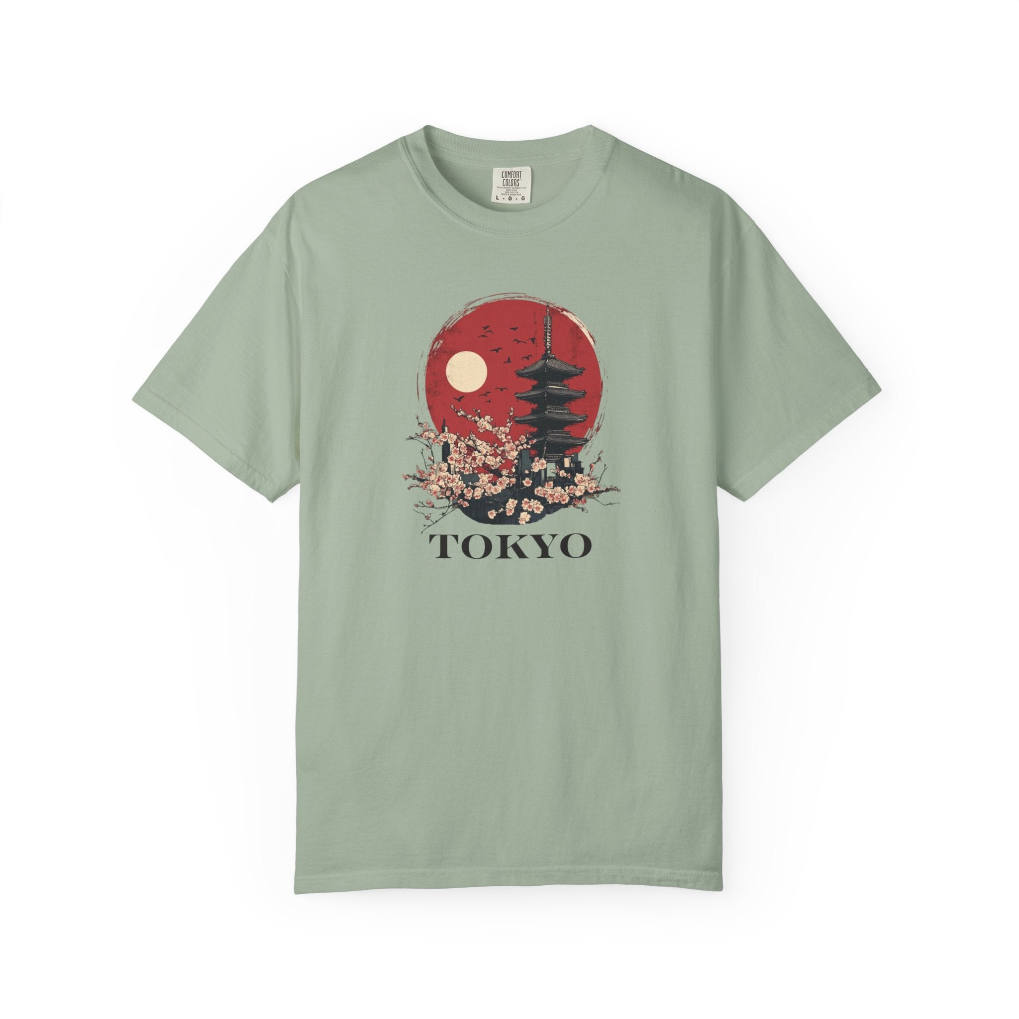 Tokyo Japan Cherry Blossom Temple Spring Tee